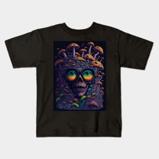 Techno Psy Shirt - Psychedelic Organism - Catsondrugs.com - #psychedelic #psychedelicart #trippy #psytrance #art #psy #trippyart #music #trance #rave #love #psychedelictrance #psyart #digitalart #psytranceworld #trancefamily Kids T-Shirt